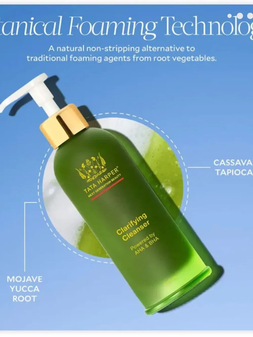 Tata Harper Clarifying Pore & Oil Control Cleanser with BHA & AHA for Redness